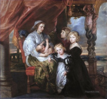 デボラ・キップ バルタザール・ジェルビエ卿の妻とその子供たち ピーター・パウル・ルーベンス Oil Paintings